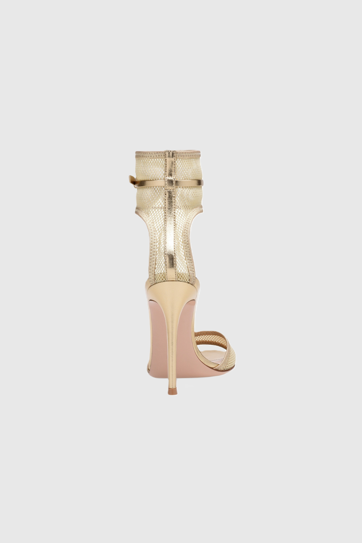 Lagoma Mesh Strap Sandals - Gold