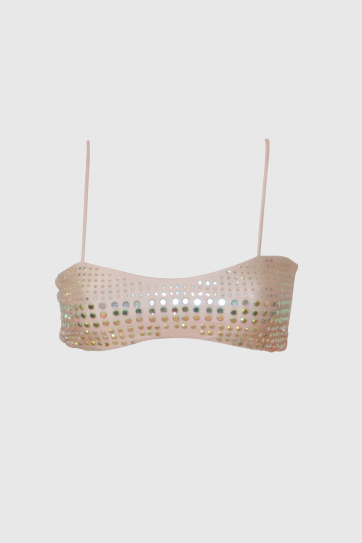 Lambo Studded Bikini - Nude