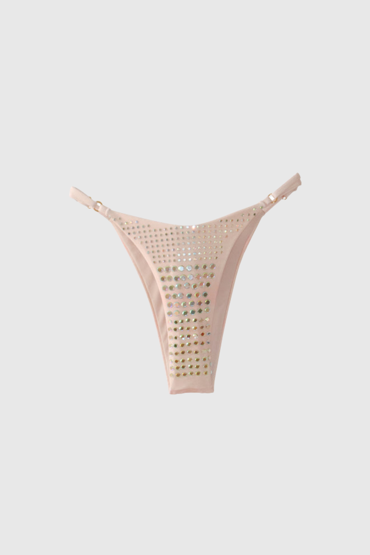 Lambo Studded Bikini - Nude