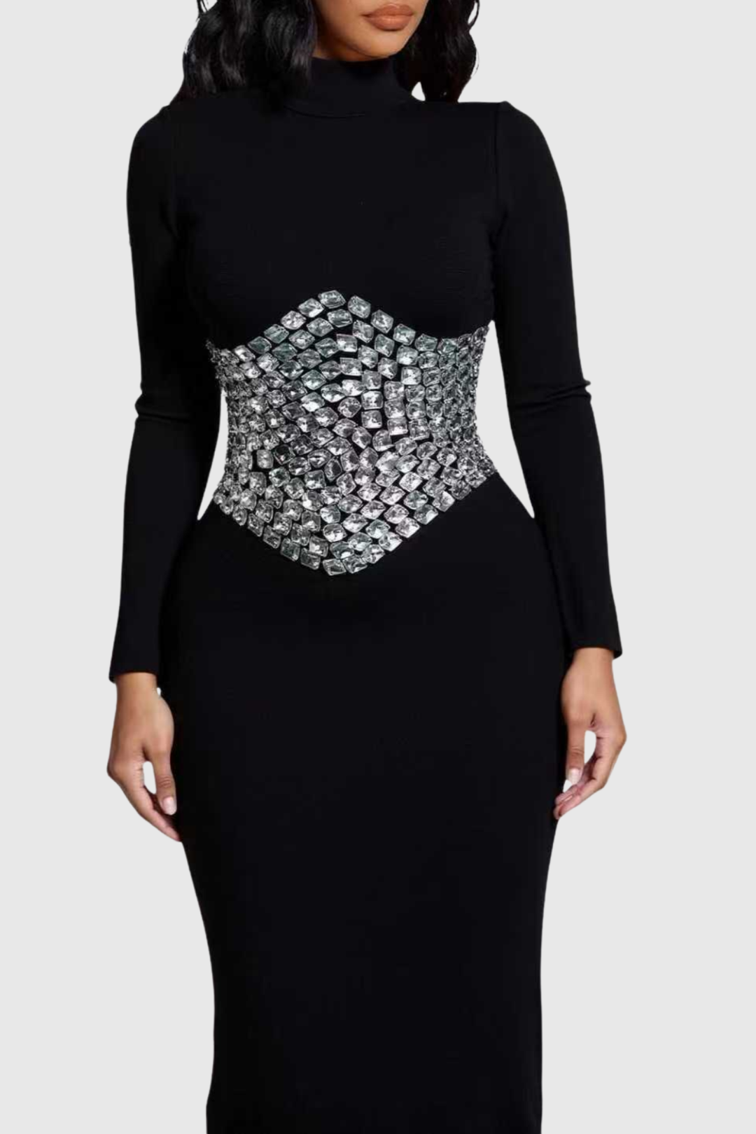 Ludovia Diamante Embellished Maxi Dress