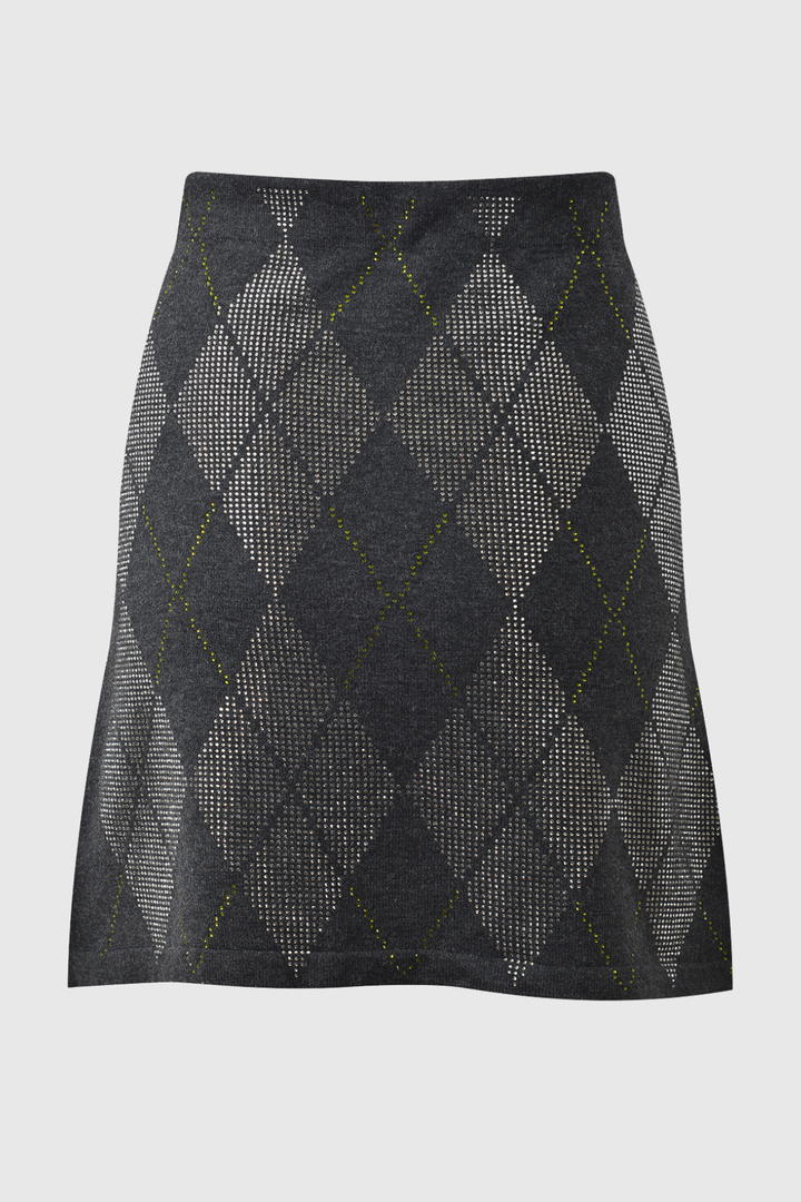 Lunet Argyle Crystal Embellished Mini Skirt