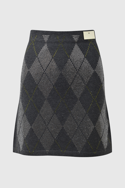Lunet Argyle Crystal Embellished Mini Skirt
