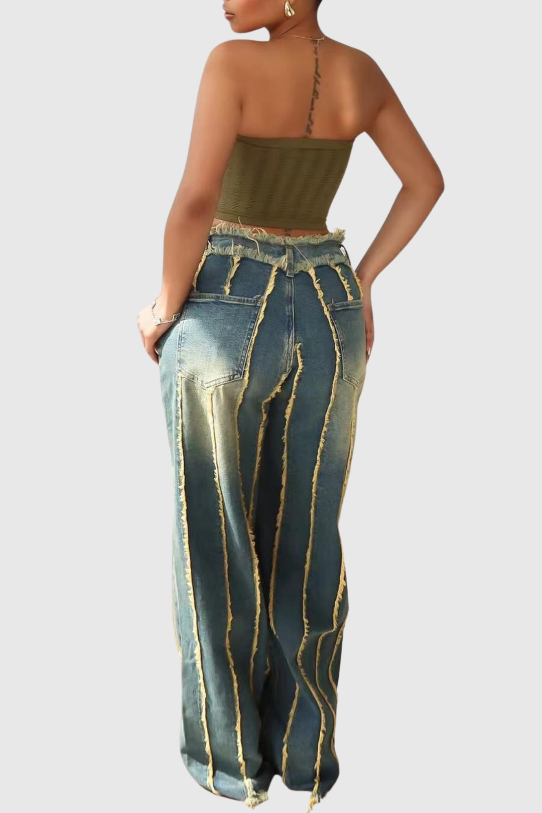 Maribel Fringe Panel Jeans