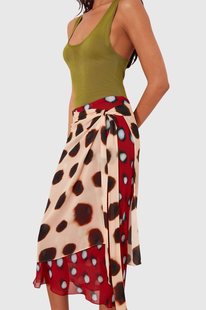 Meera Print Midi Skirt