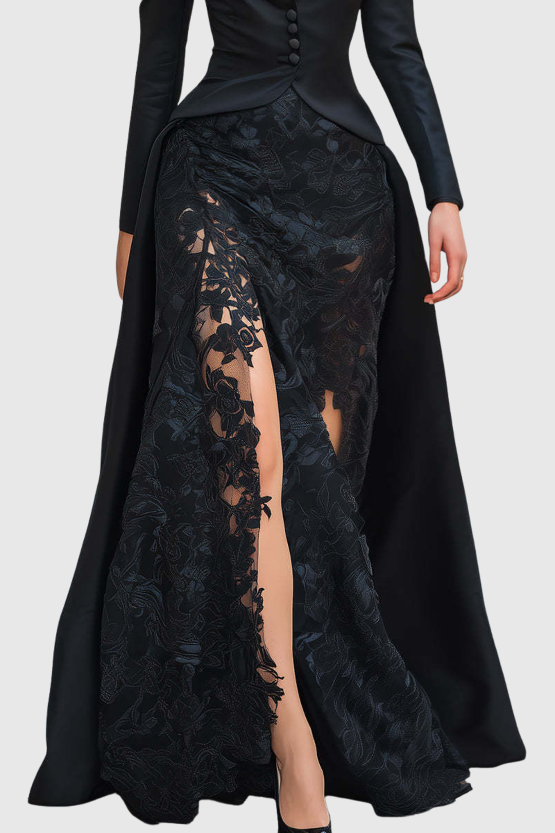 Mena Panel Lace Maxi Dress