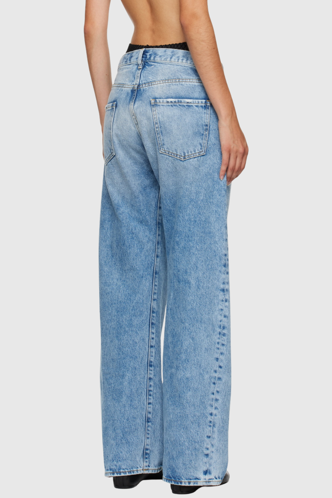 Mielya Pocket Faded Jeans