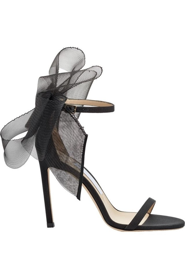 Miranda Bow-embellished Satin Sandals - Pink