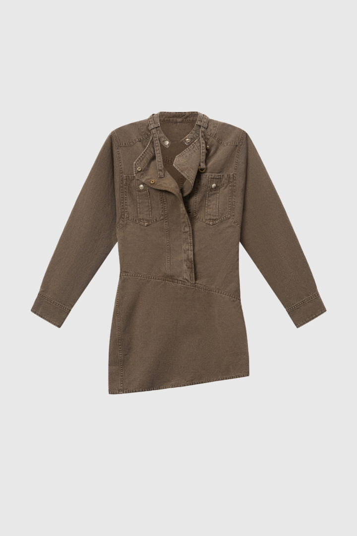 Mitzi Denim Mini Shirt Dress