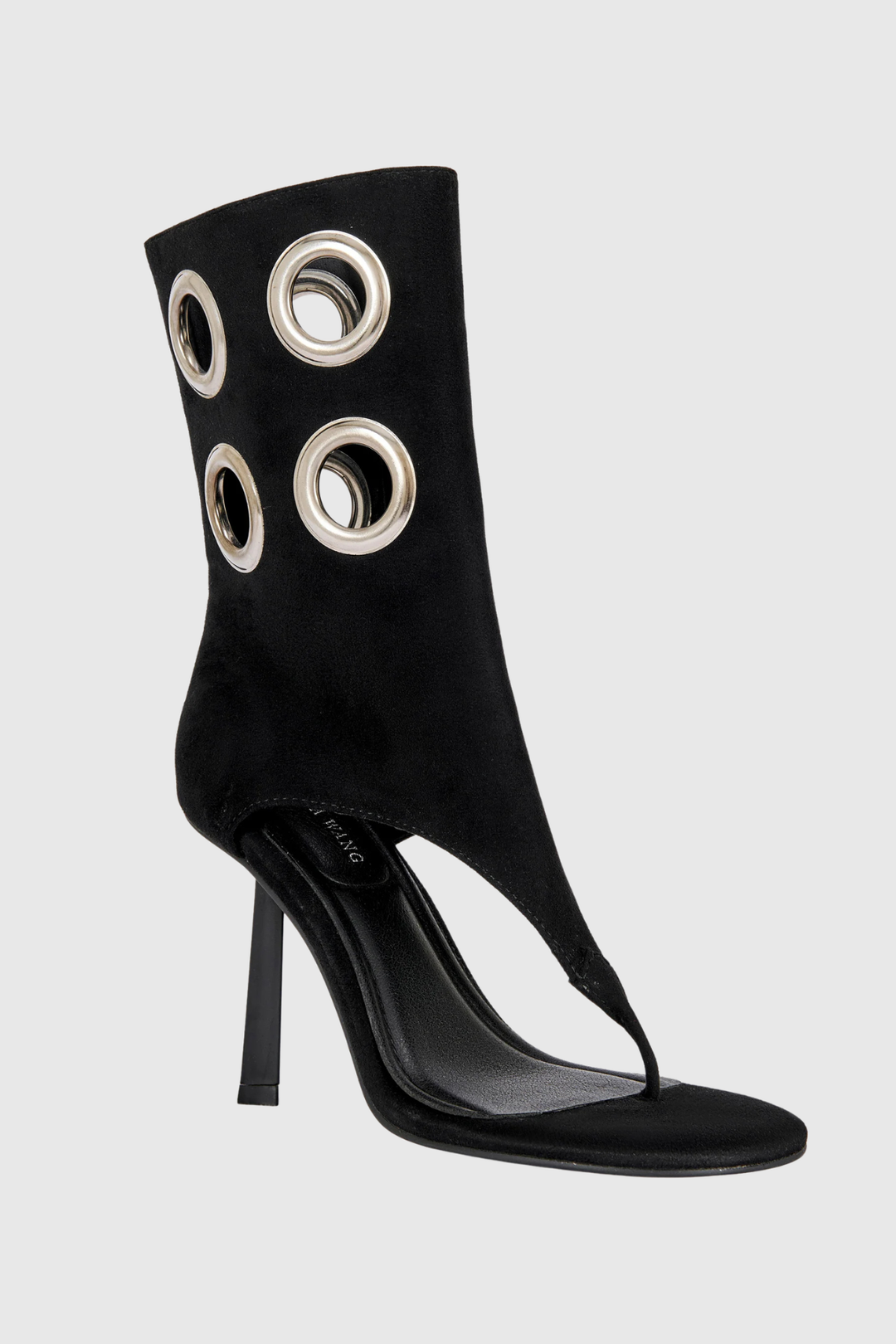 Moniqa Eyelet Thong Sandals - Black