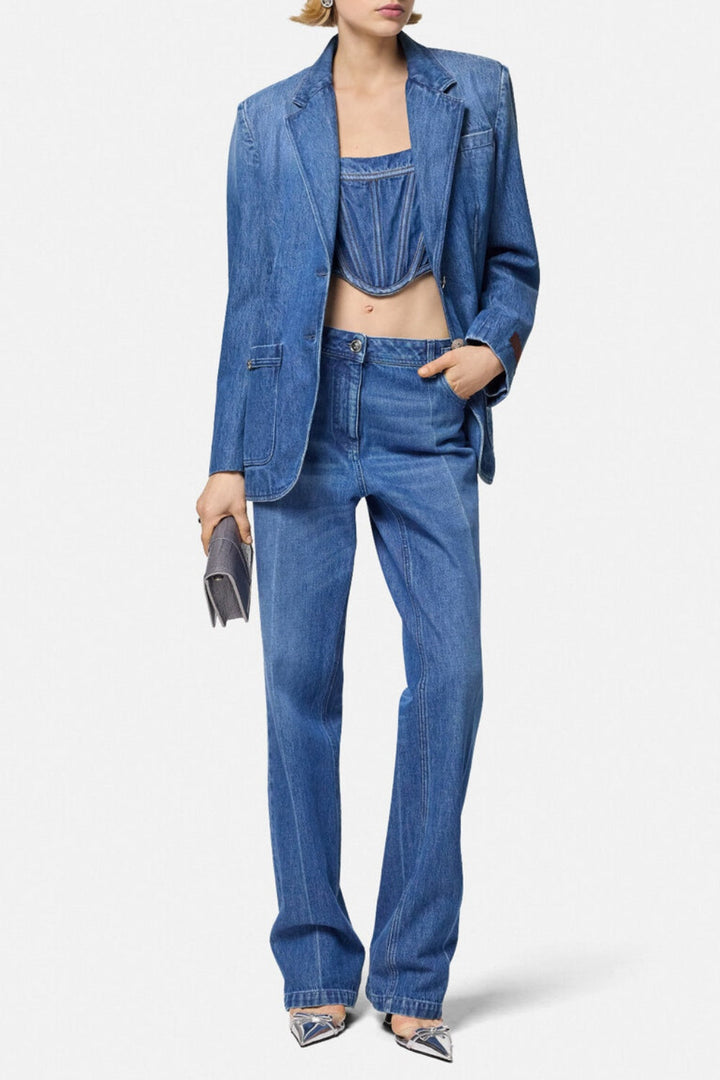Muriel Denim Corset Top
