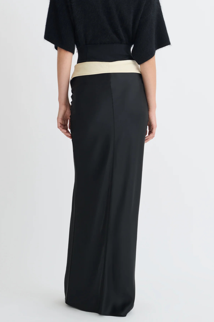 Neonia Folded Waistline Maxi Skirt