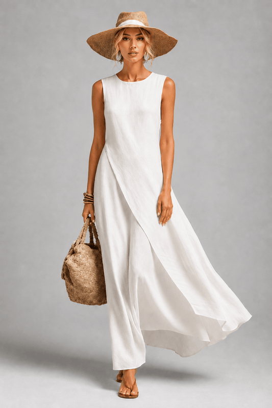 Ivory | Loose-fit Maxi Dress