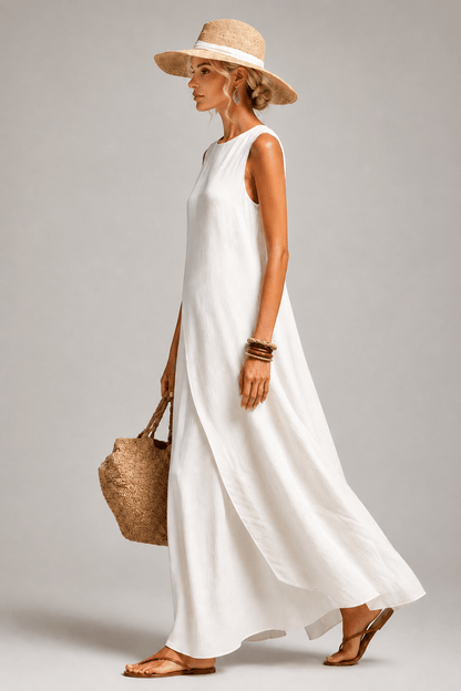 Ivory | Loose-fit Maxi Dress