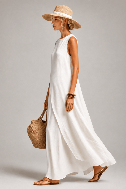 Ivory | Loose-fit Maxi Dress