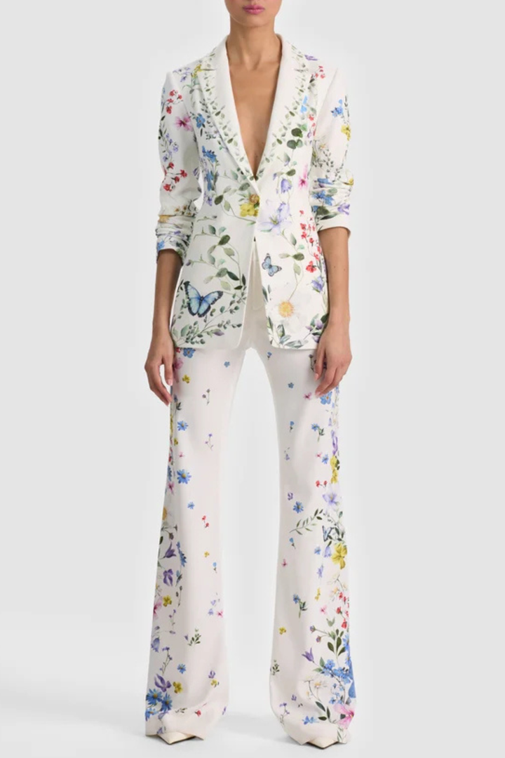 Noelya Floral Blazer & Trousers Set