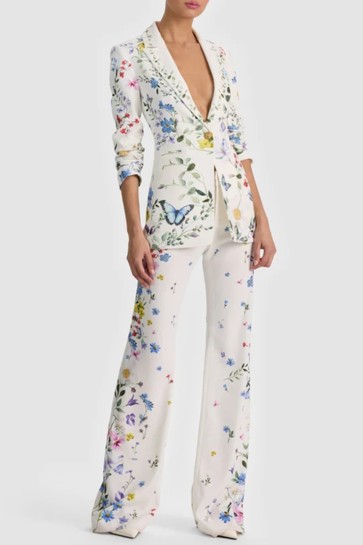Noelya Floral Blazer & Trousers Set