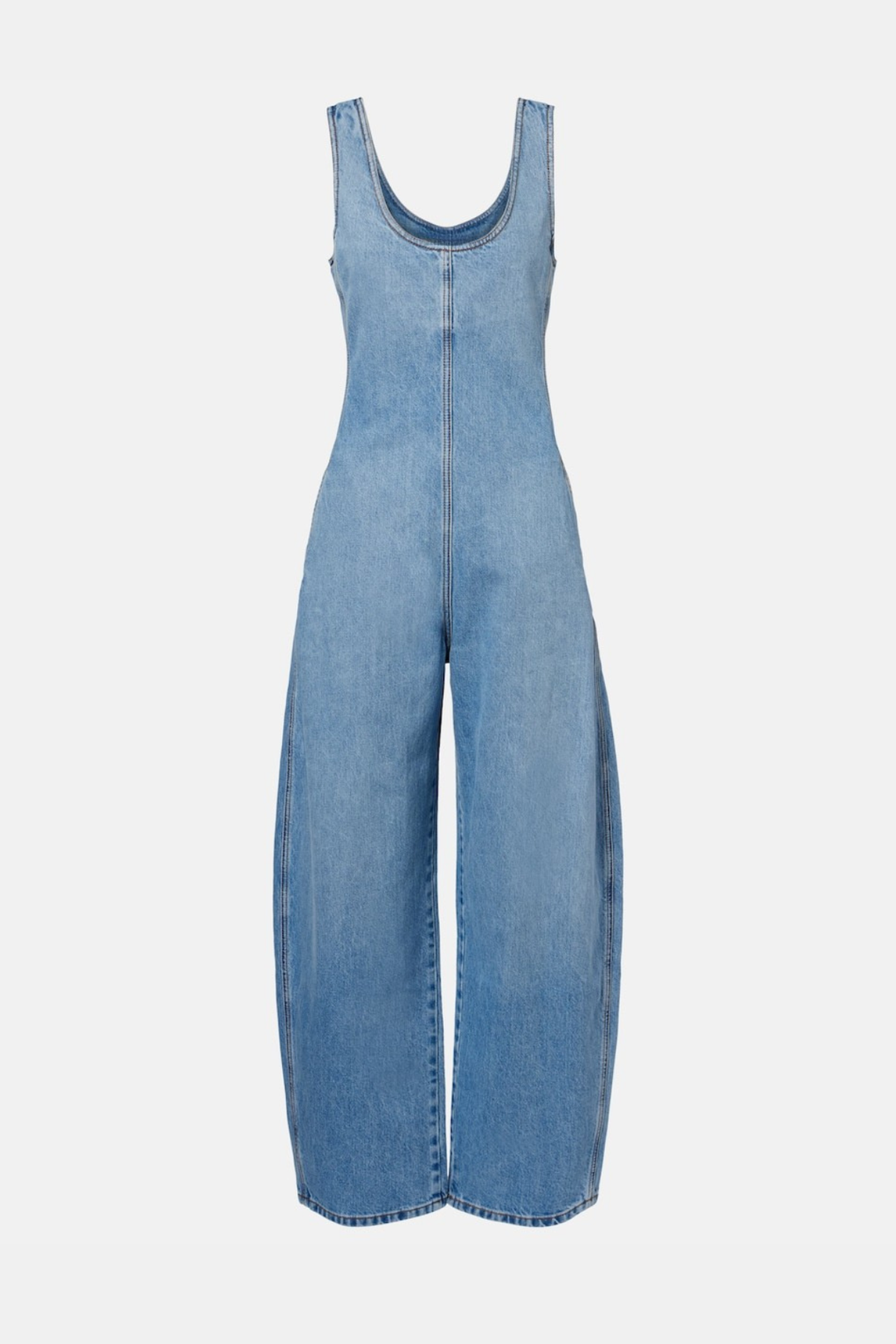 Oceane Denim Jumpsuit - Blue