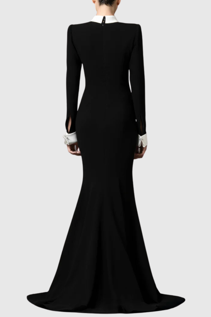 Oienna Tie Crystal Embellished Maxi Dress