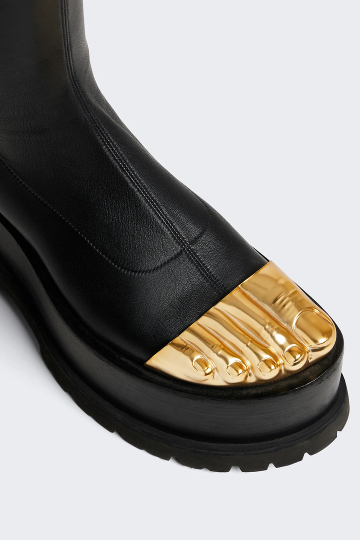 Peonza Gold Toes Ankle Boots