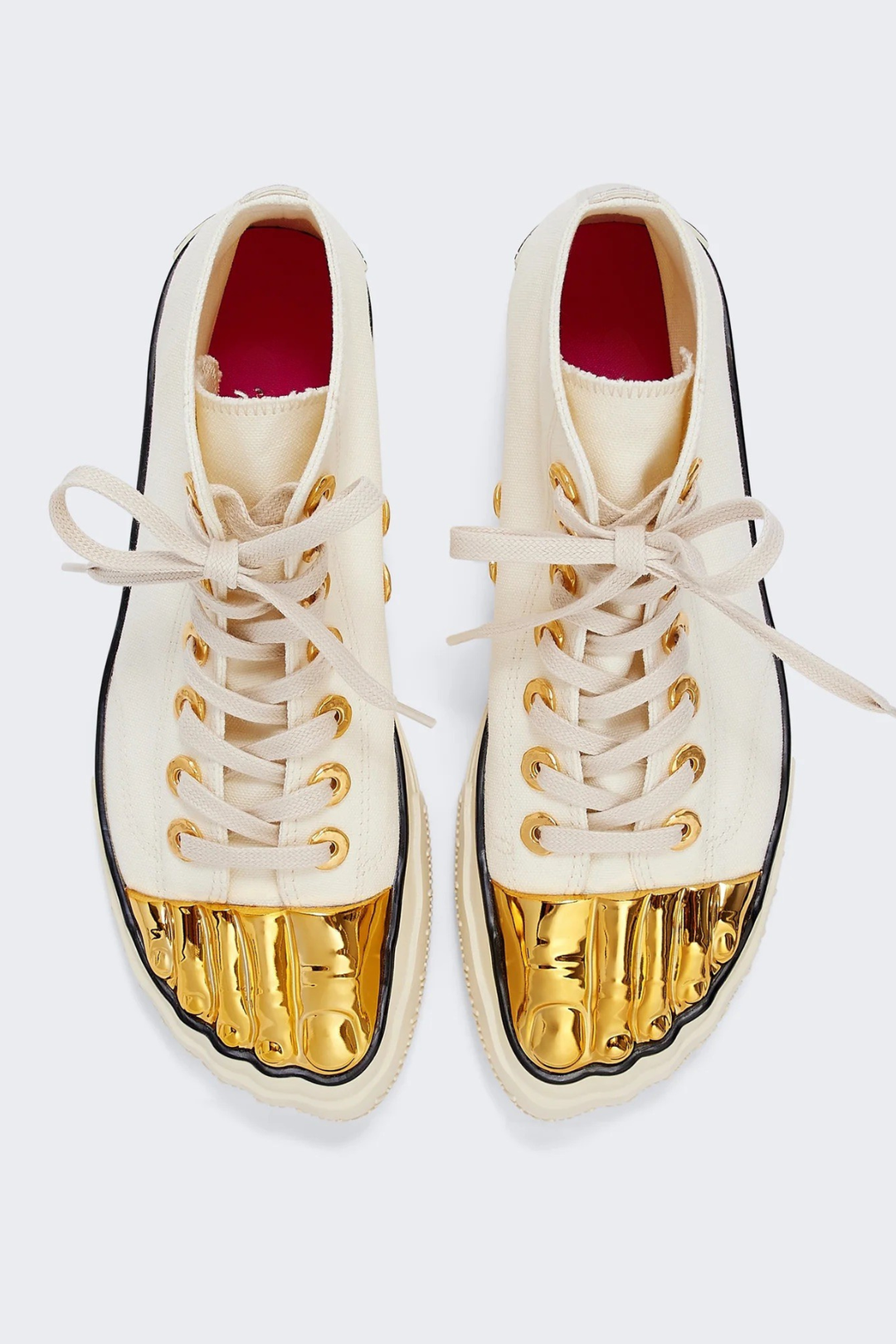 Peonza Gold Toes Canvas Sneakers - White