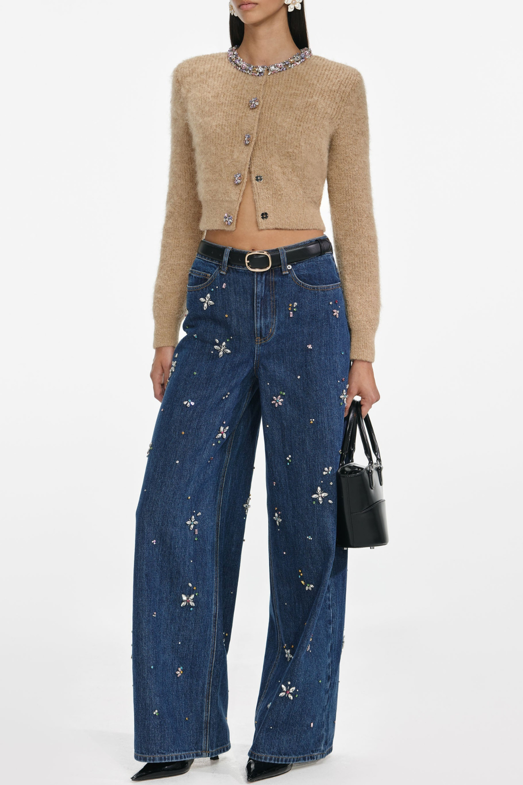Perkina Crystal Embellished Jeans