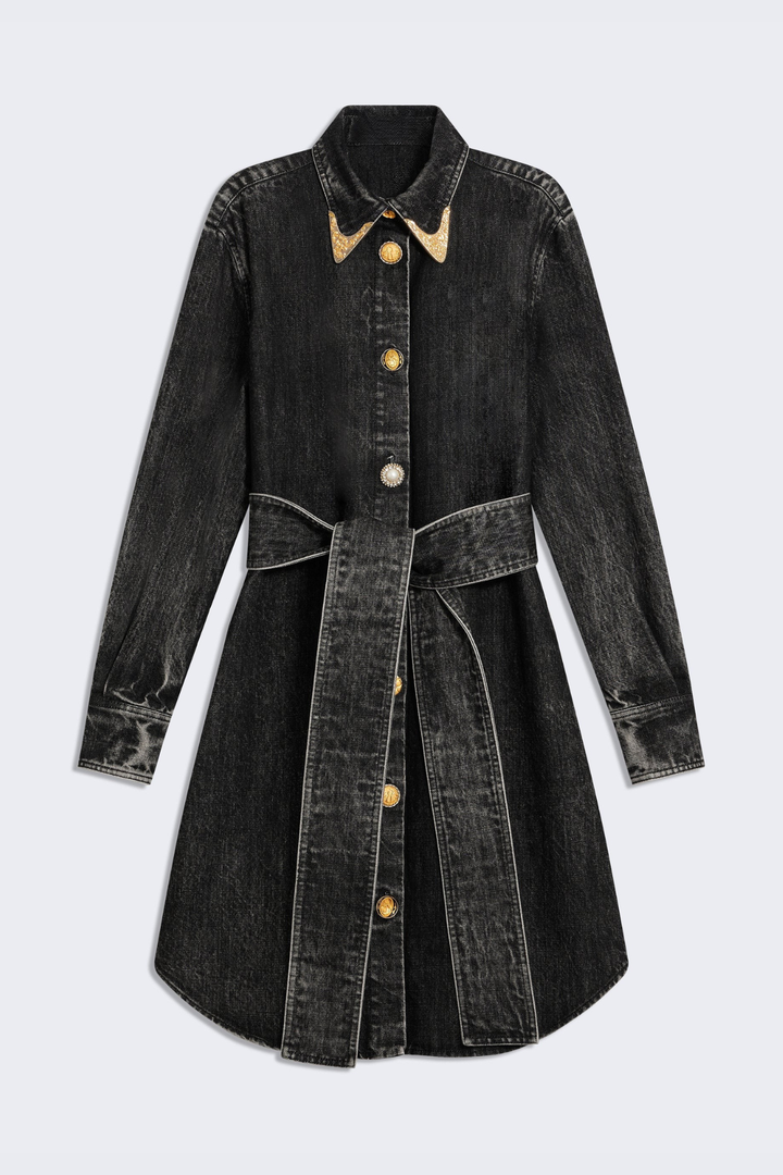 Potya Denim Midi Shirt Dress