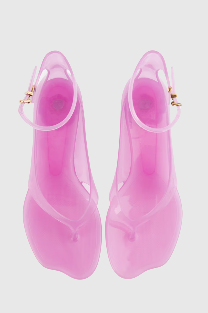 Raylon Jelly Thong Sandals - Pink