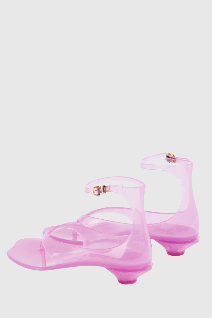 Raylon Jelly Thong Sandals - Pink