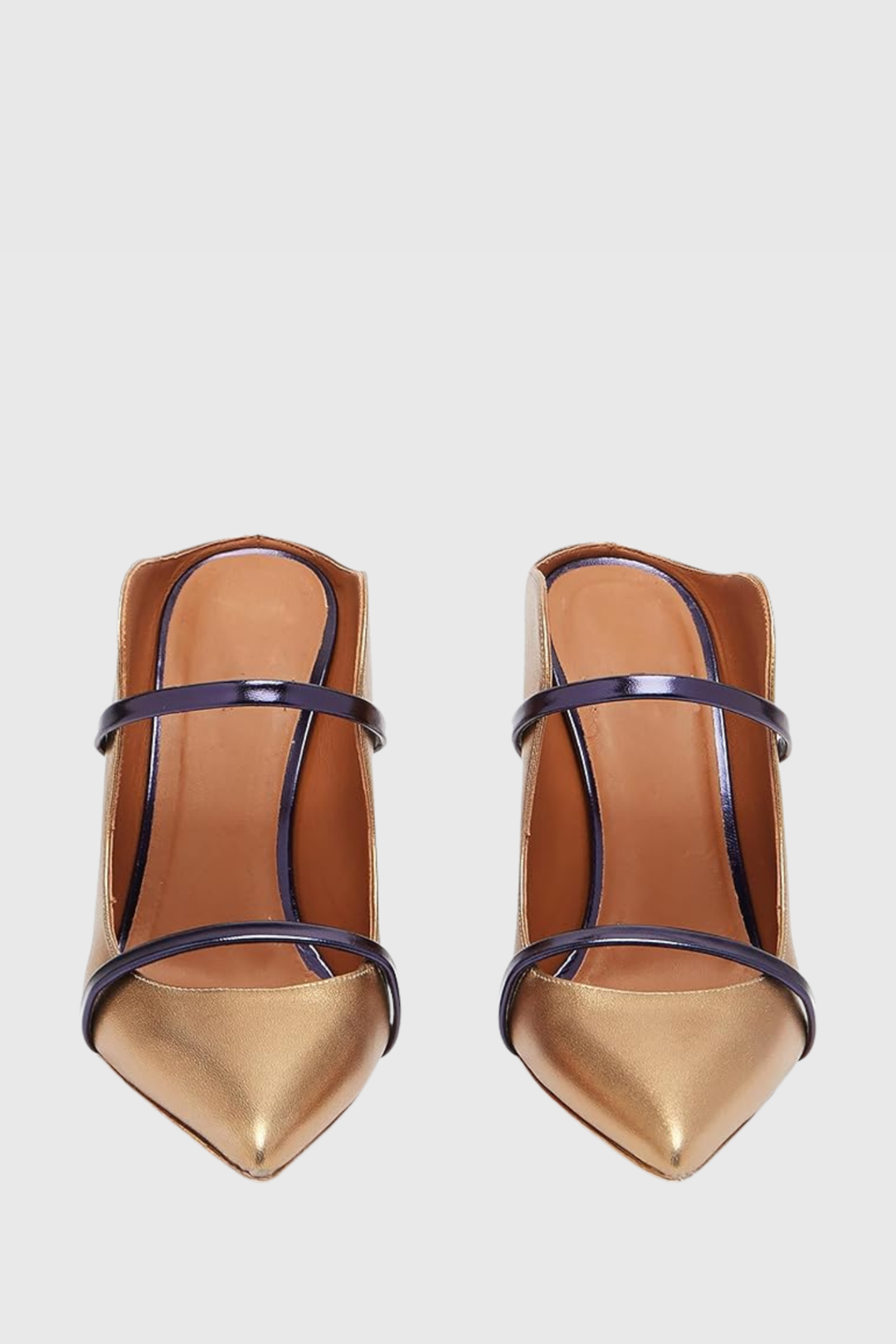 Rhya Metal Ring Satin Pumps - Gold