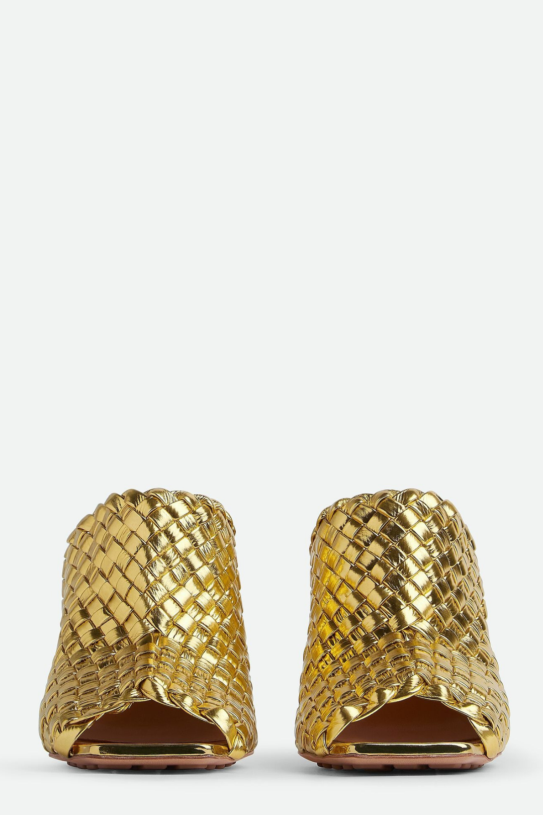 Sierrel Woven Knot Mules - Gold