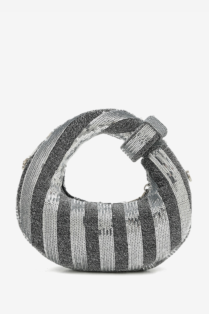 Stephana Sequin Bag - Silver