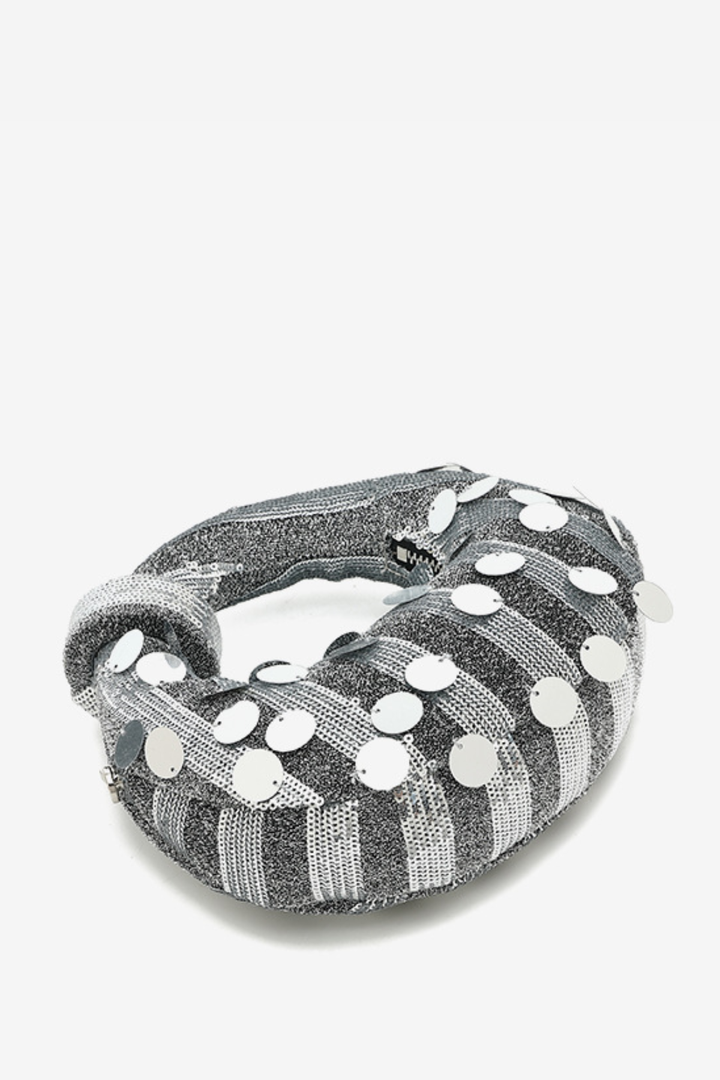 Stephana Sequin Bag - Silver