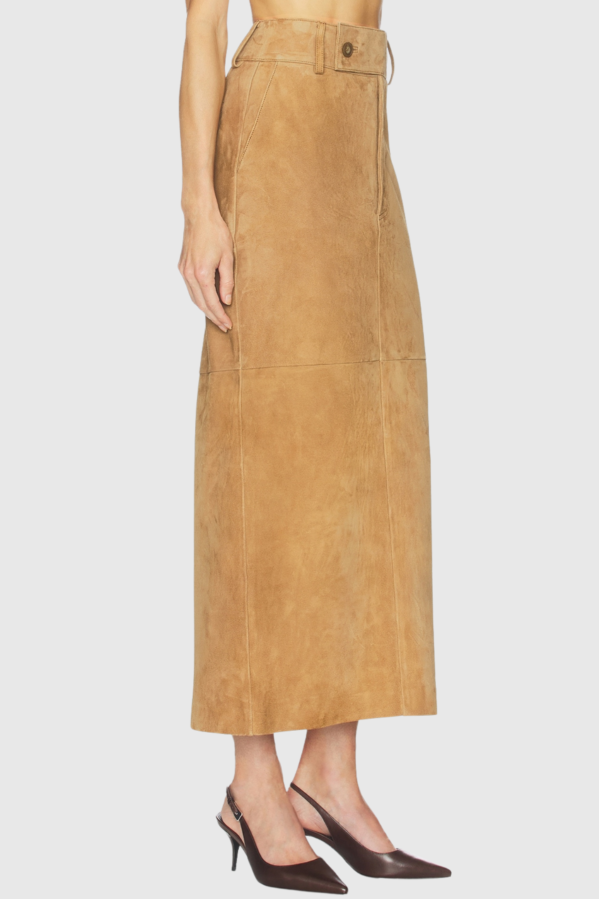 Tekoa Suede Midi Skirt