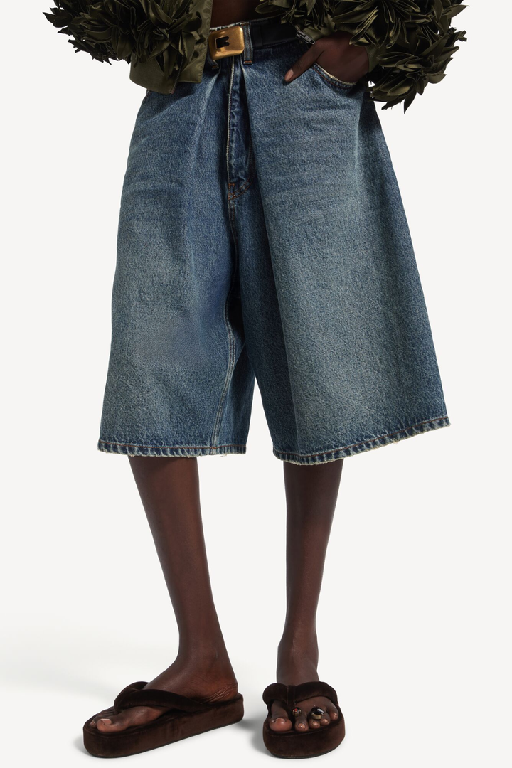 Twyla Folded Denim Shorts