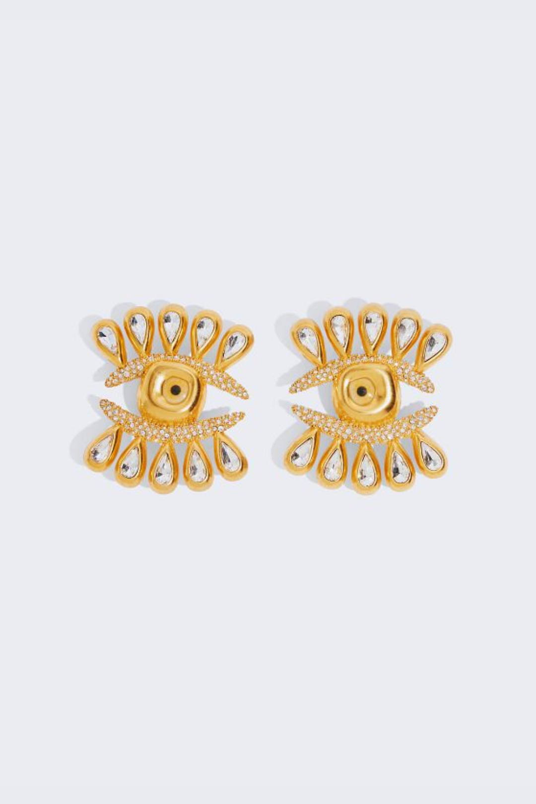 Ulises Rhinestone Eyelash Earrings
