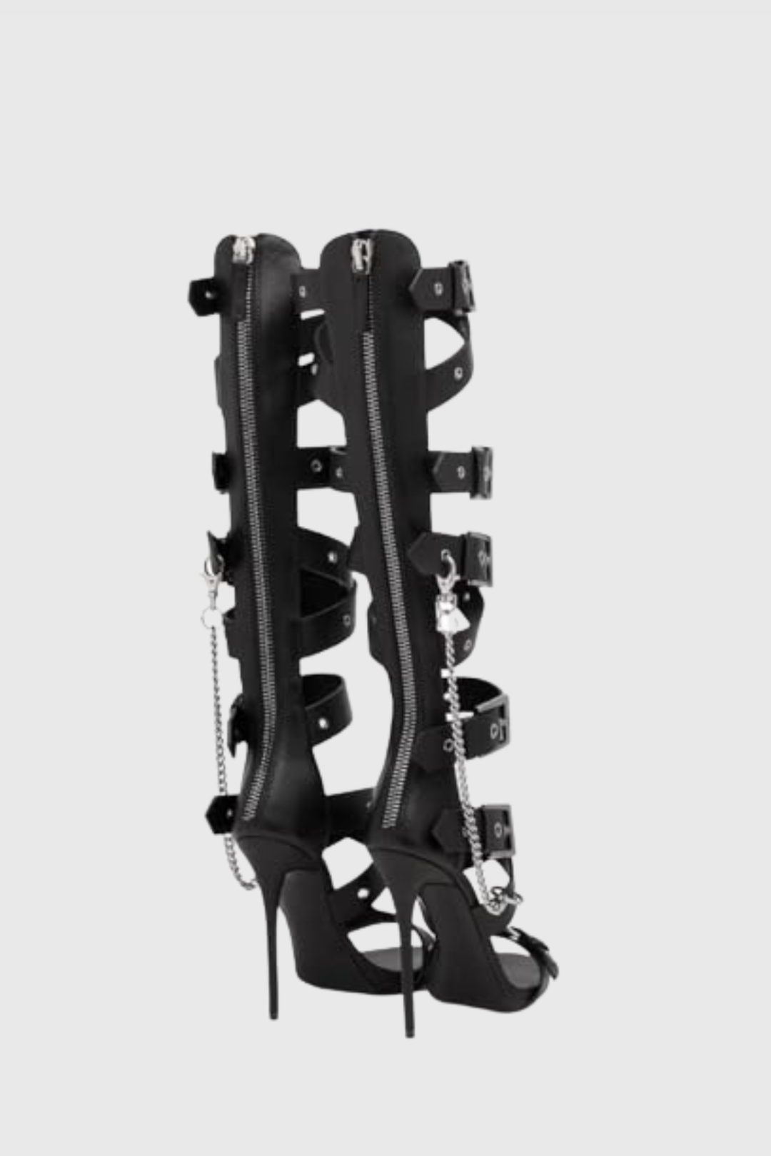 Vinny Buckle Knee High Gladiator Sandals