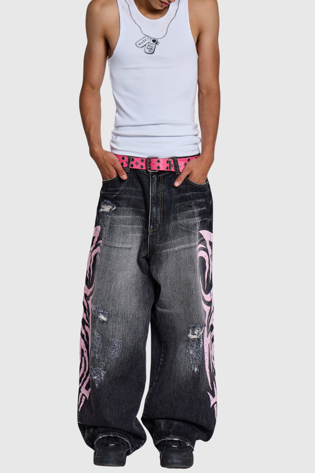 Violaine Blade Print Colossus Jeans - Black