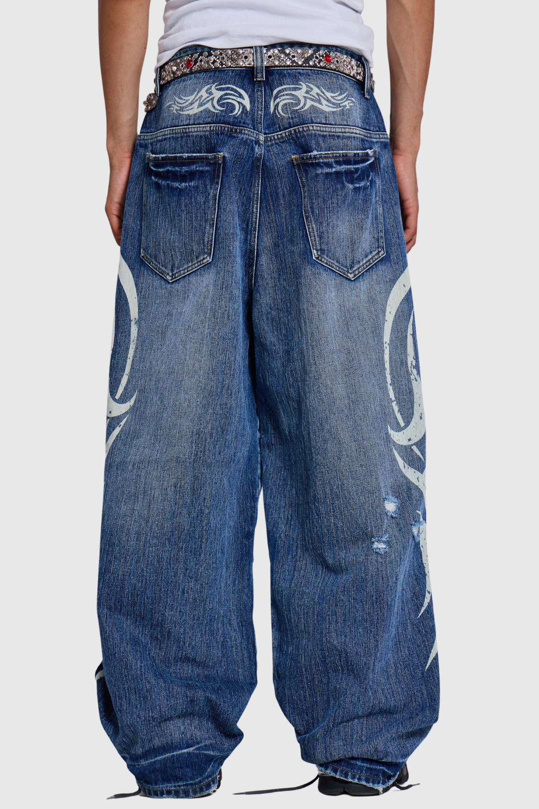 Violaine Blade Print Colossus Jeans - Blue