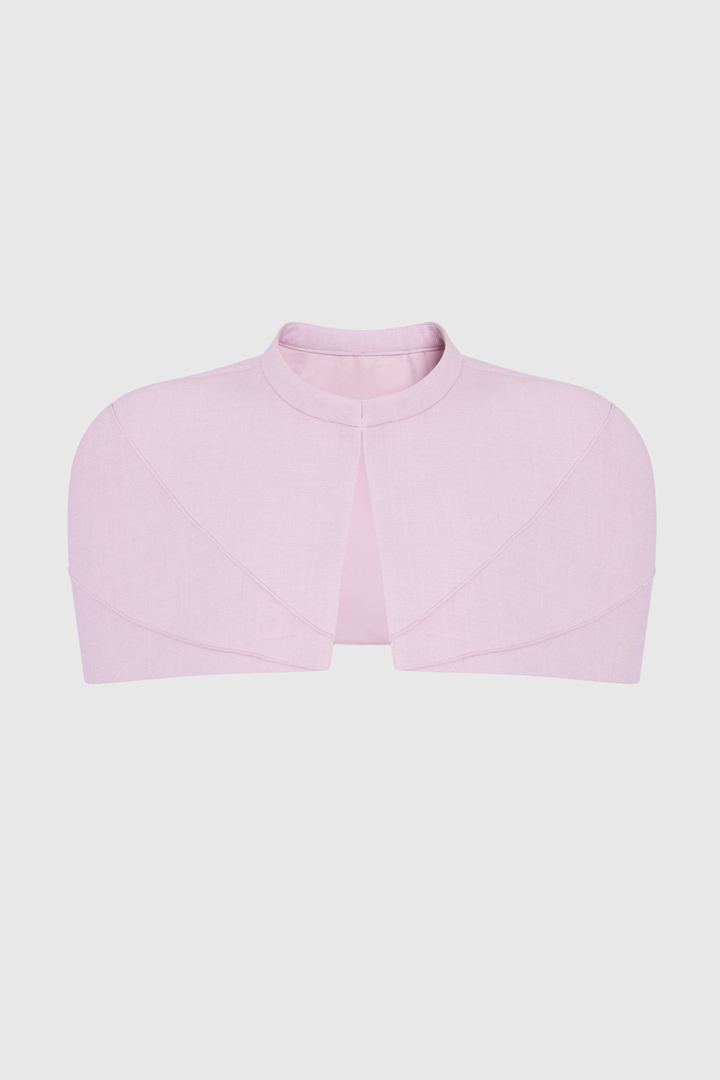 Viseo Pleated Cape Mini Dress