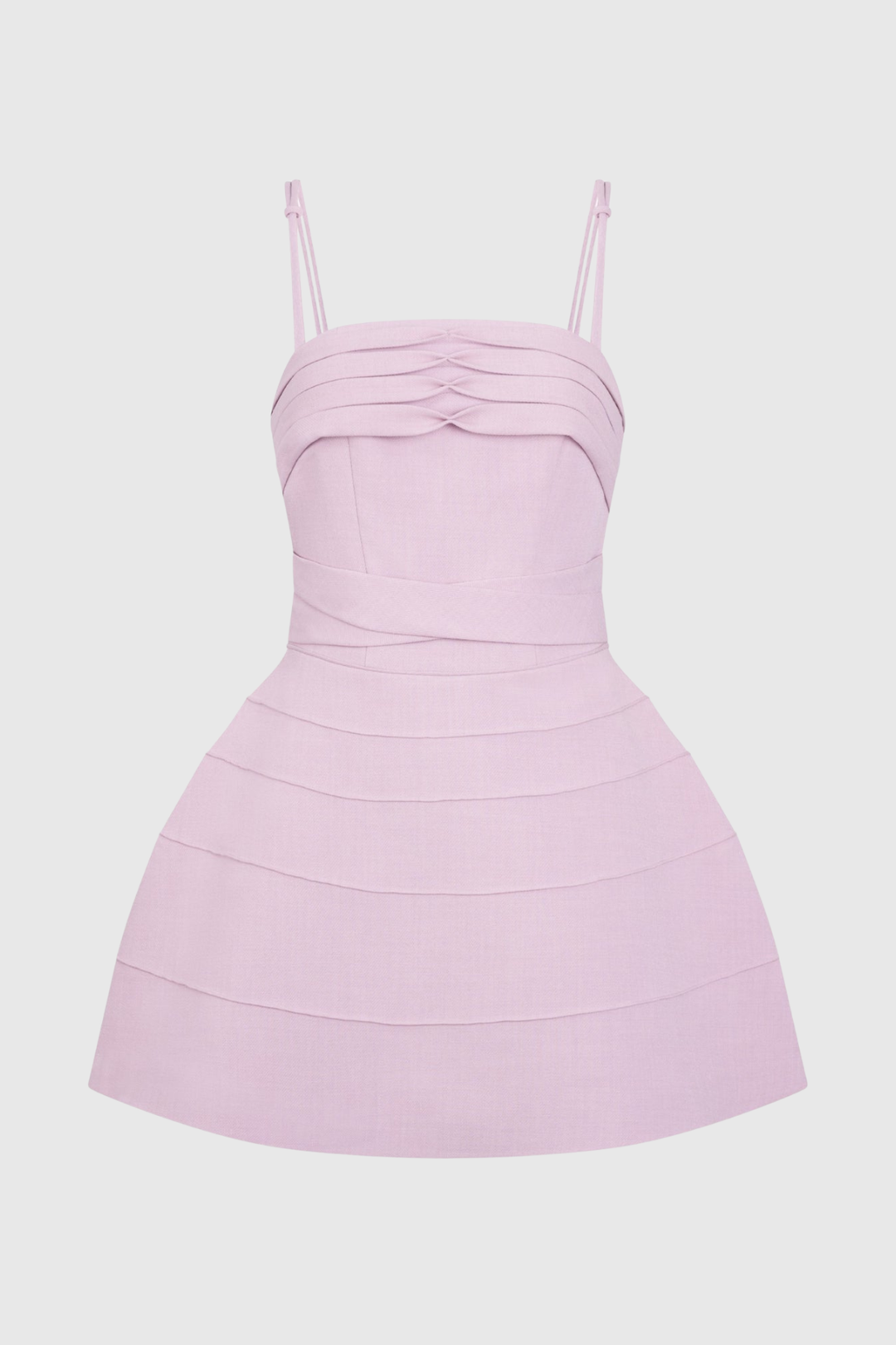 Viseo Pleated Cape Mini Dress