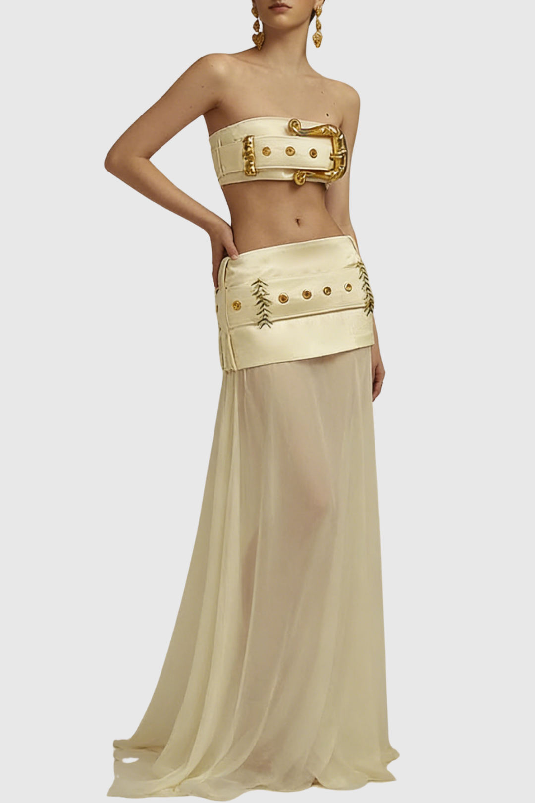 Vivara Belted Maxi Skirt