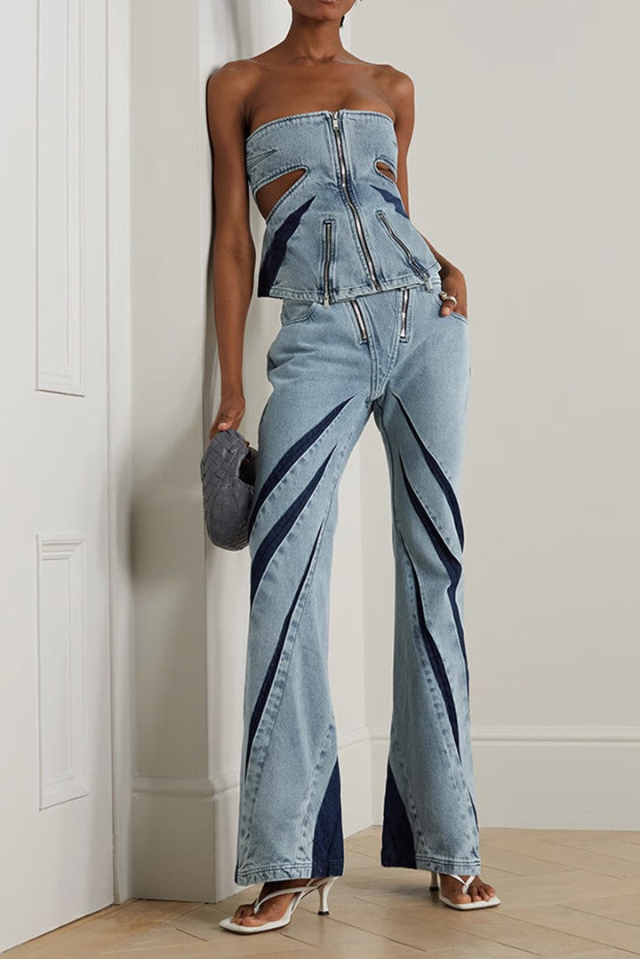 Vivienne Darted Flared Jeans