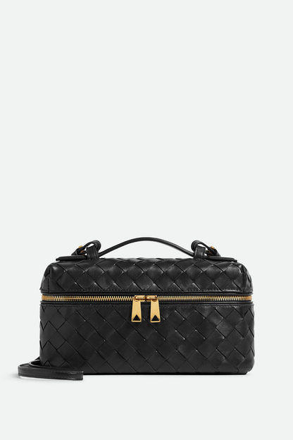 Yaritza Woven Clutch Bag - Black