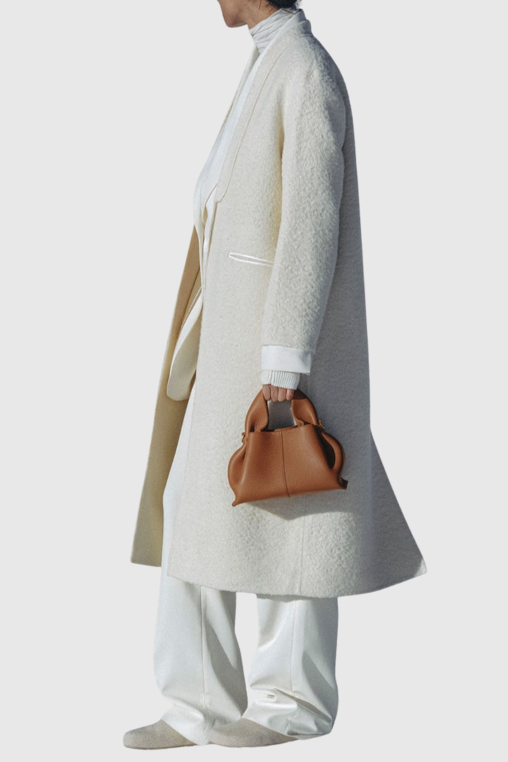 Zafira Leather Cloud Bag - Caramel