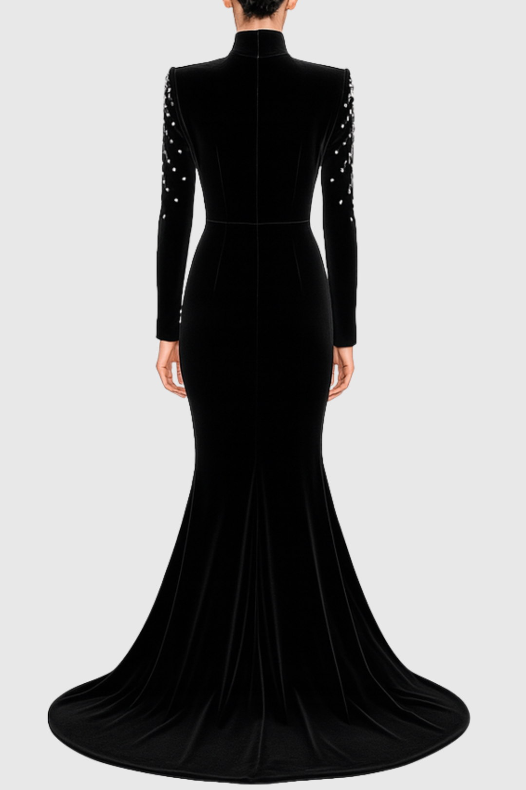 Zsiga Diamante Embellished Velvet Maxi Dress
